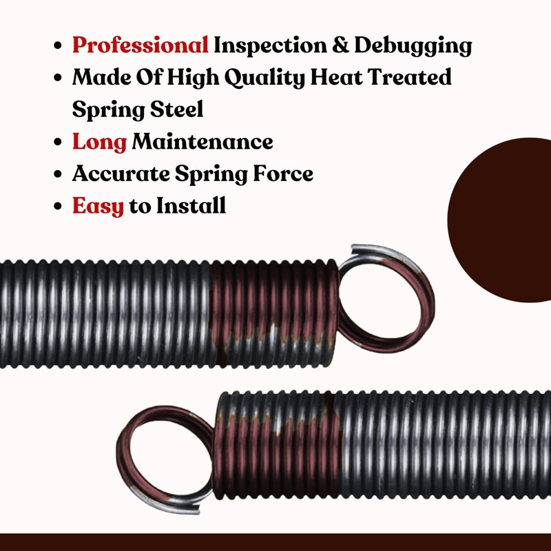 Heavy Duty Residential Garage Door Extension Springs 2-Pack (160 lbs.)
