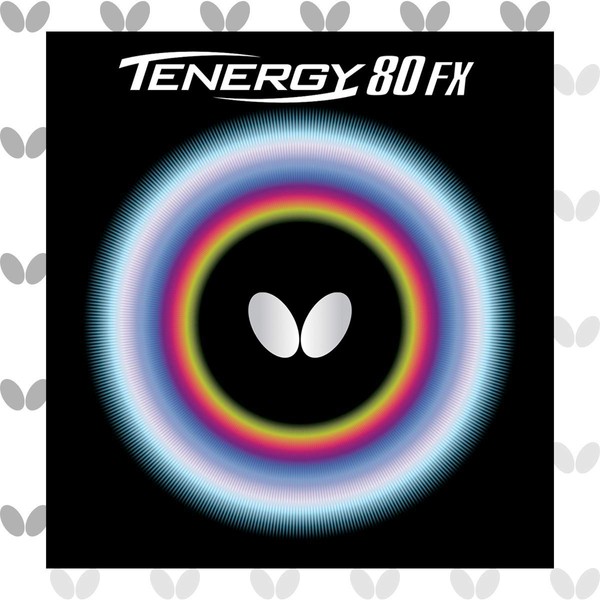 Butterfly Tenergy 80 FX Table Tennis Rubber Table Tennis Rubber - 1.7 mm, 1.9 mm, or 2.1 mm - Red or Black - 1 Inverted Table Tennis Rubber Sheet - Professional Table Tennis Rubber