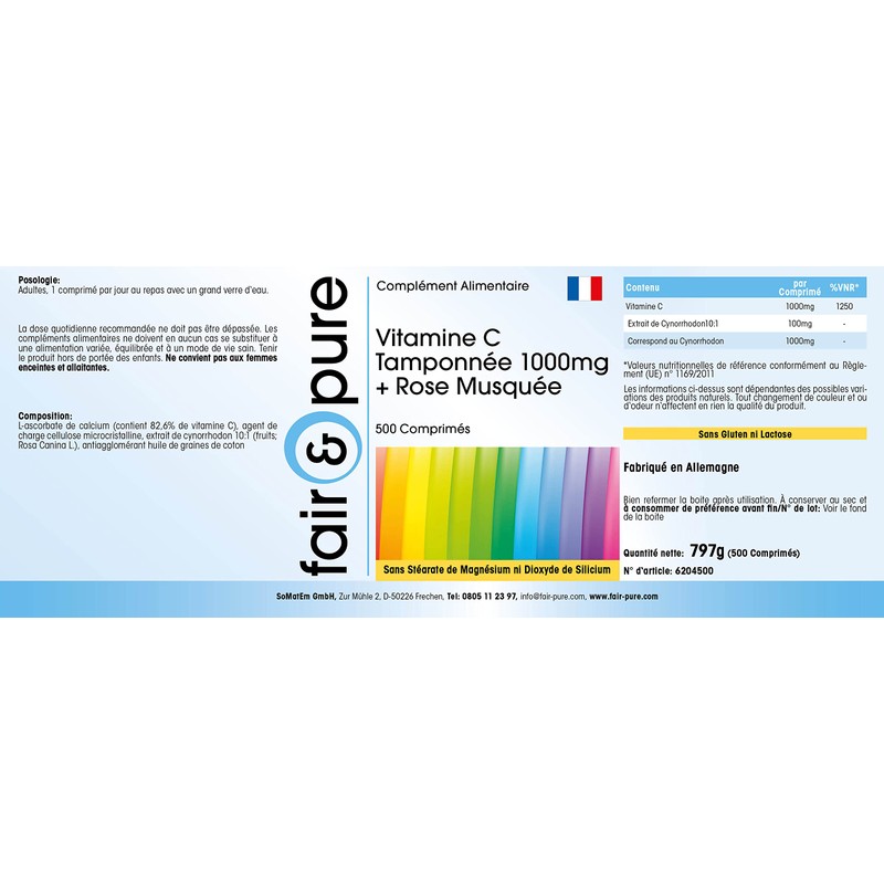 Fair & Pure® - Buffered Vitamin C 1000mg + Rose