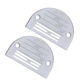 CoCud Sewing Machine Stitch Plate, FD20 Fit No.14 & No.16 Needle Hole, Chrome Plated Plate with Scale Mark - (Applications: for Sewing Machine), 2-Pieces