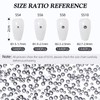 MEIBITE Meibite Gray Flatback Rhinestones, Glass Rhinestones for Nail Art and Craft, Glue Fix, Loose Crystal Gemstones(Gray, SS6, 1440pcs, 1.9-2.0mm)