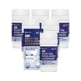 (12-Month Supply) Chong Kun Dang Healthamine Calcium & Magnesium Vitamin D Zinc Manganese Supercritical Vitamin K2 60 Tablets 6 Boxes / Bone Health / (12개월분) 종근당 헬시아민 칼슘 앤 마그네슘 비타민D 아연 망간 초임계 비타민K2 60정 6박스  뼈건강