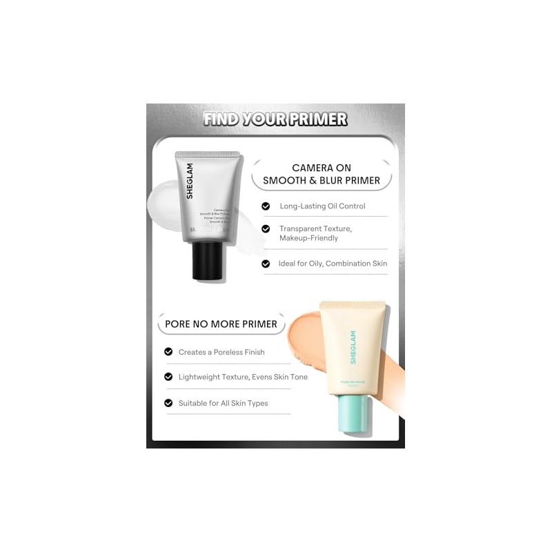 SHEGLAM Camera On Smooth Blur Primer Base de maquillaje matificante