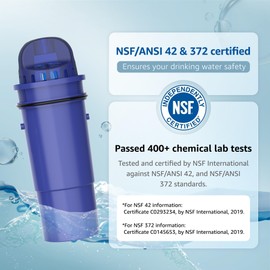 Overbest Replacement for Pur®, Pur® Plus Water Filter Pitchers and Dispensers, CRF950Z, PPF951K™, PPF900Z™ Water Filter, NSF Certified Pitcher Water Filter (3 Pack)