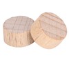 Pack of 100 Wooden Discs 1-2 cm Natural Unfinished Beech