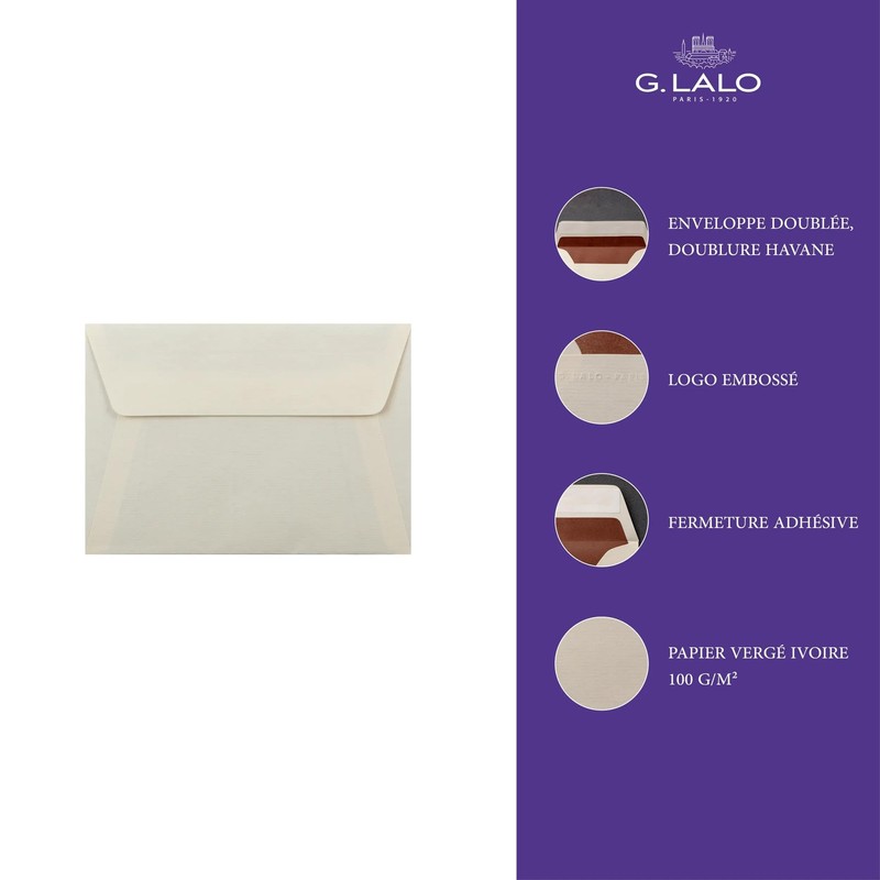 G.Lalo Letter Paper, lvory