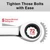 Jetech 10mm Ratcheting Combination Wrench, Industrial Grade Gear Spanner with
