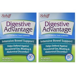 TABL Digestive Advantage Intensive Bowel Support Probiotics Supplement, 96 Count (Pack of 2)