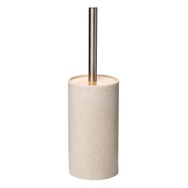 TATAY Bora Toilet Brush Made of Polypropylene, BPA-Free. Beige Polypropylene Interior, Beige Dimensions: 9.8 x 9.8 x 32.2 cm