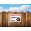'Beware of the Dog Sign – Caution Rottweiler Freilaufender, 15x20cm