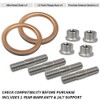 GOLKNHA Titanium Stud Bolt Gaskets Kit Compatible with Yamaha Grizzly