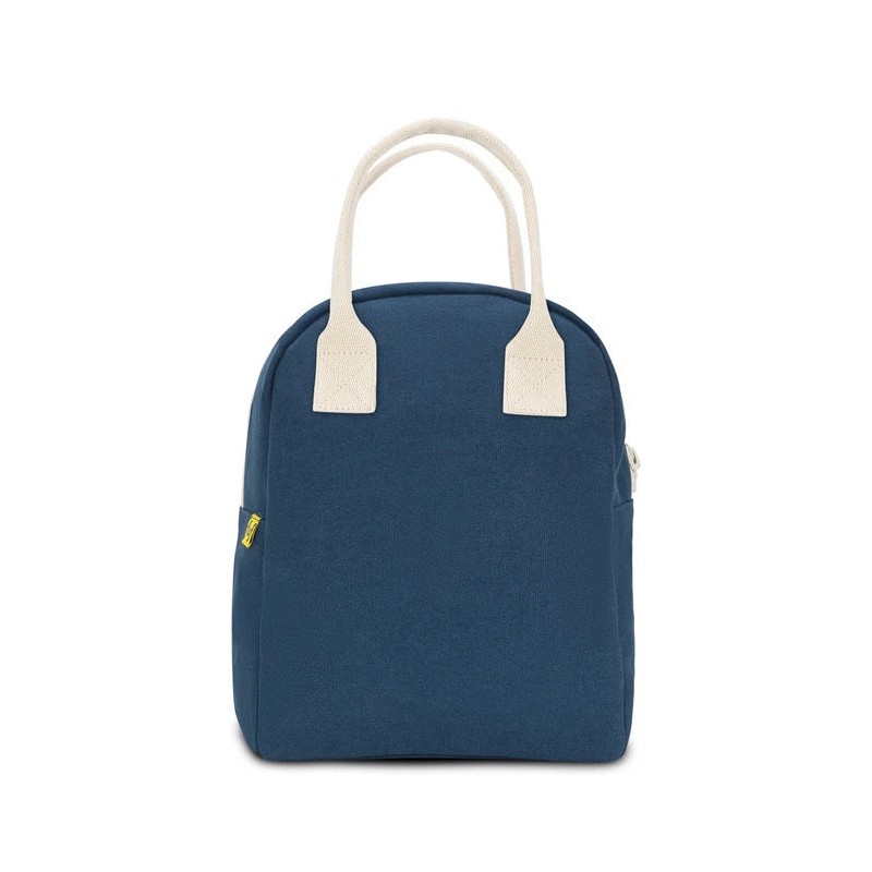 Fluf Zipper Lunch Bag (Various Designs), Gingham Blue