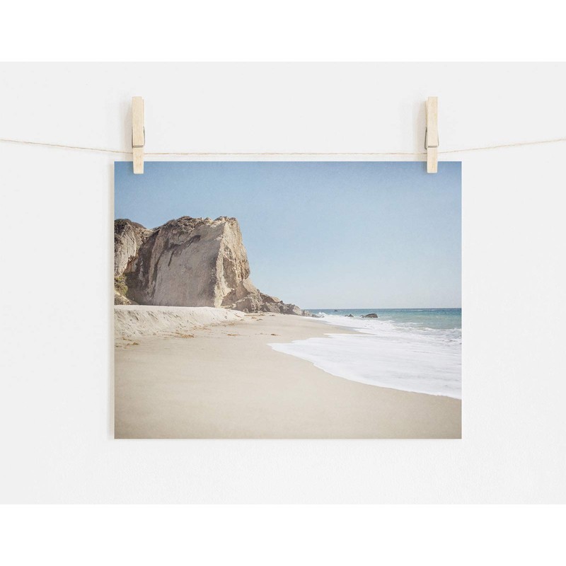 Malibu Wall Art, California Landscape Beach Picture, Coastal Seascape Decor