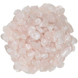 Hypnotic Gems Materials: 1 lb Rose Quartz Tumbled Stones - Grade 2 - XXSmall - 0.25" to 0.75" Avg. - Bulk Natural Rocks Polished Gemstone Supplies for Wicca, Reiki, Energy Crystal Healing