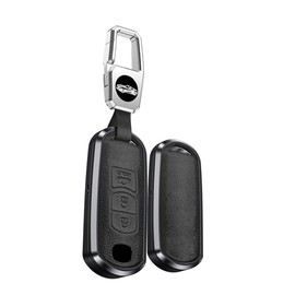 [TECART] Mazda Exclusive Key Case, Key Cover, Key Holder, Smart Key Case, Smart Key Cover, Compatible with Mazda 3, Mazda 5, Mazda 6, CX-4, CX-5, Miata, Axela, Biante, Roadster, etc, Black