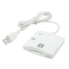 Lector de tarjetas con chip inteligente para EMV SIM eID Programador DOD Militar USB ISO7816 Contacto de acceso común CAC lector de tarjetas inteligentes + kit SDK, compatible con Mac OS, Win, Linux