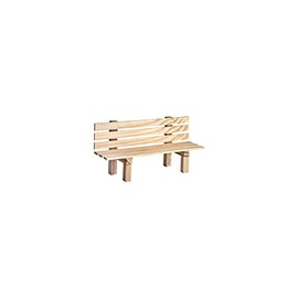 Miniature Garden Bench made from natural wood 9x3x4,5 cm Decoration Model Landscape Dolls