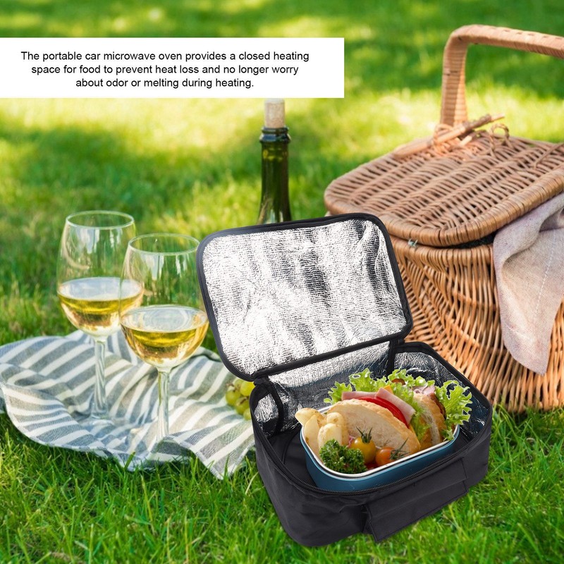 Portable Mini Car Microwave 12V Electric Oven Fast Heating Picnic