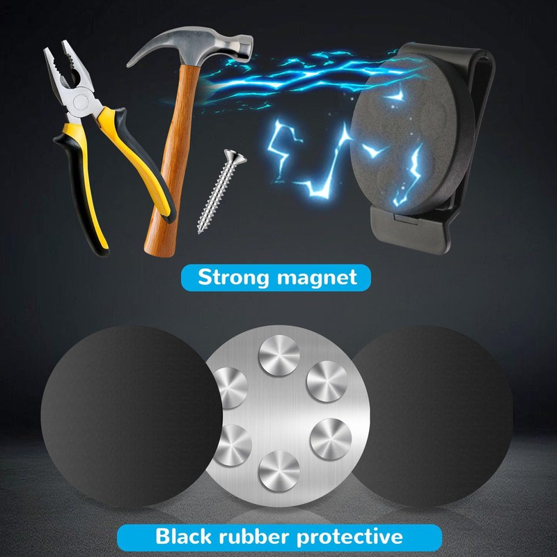 WSOQYEO Magnetic Tool Holder Strong Clip Magnets On Belt Holster