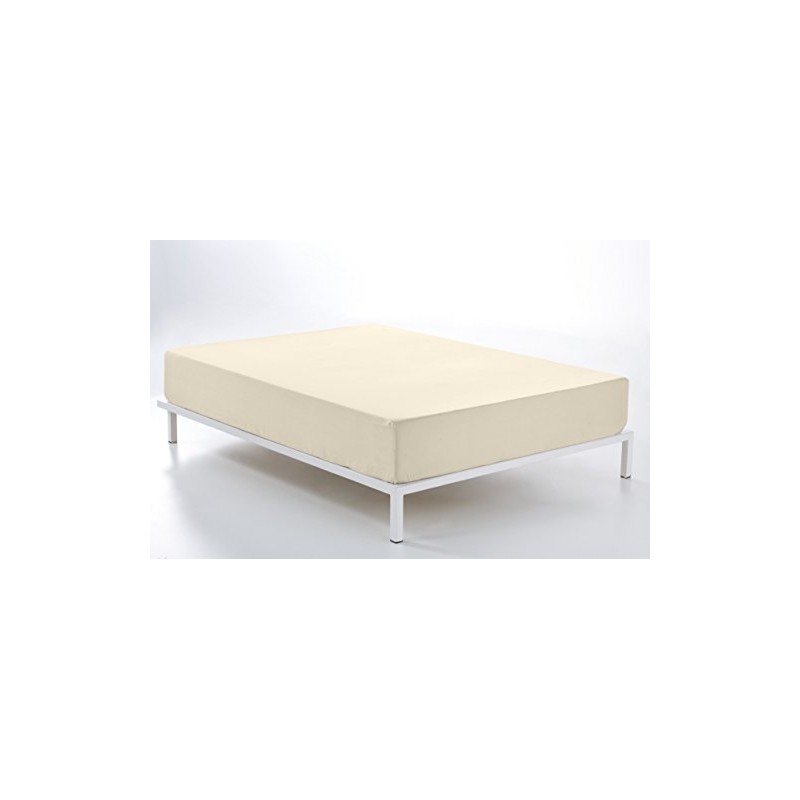Bajera ajustable color crema - Cama de 90 (alto 28