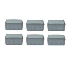 Outdoor Junction Box,USUPERINK Robust Outdoor Electrical Project Box,IP66 Weatherproof PVC/ABS Enclosure for Universal Protection,Fit 20mm Cable Gland,7.12"x 4.5"x 4" inch(181x111x100 mm) 6PK