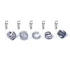 15Pcs Female Hollow Leaves C-Shape Ear Cuffs, Simple Without Pierced