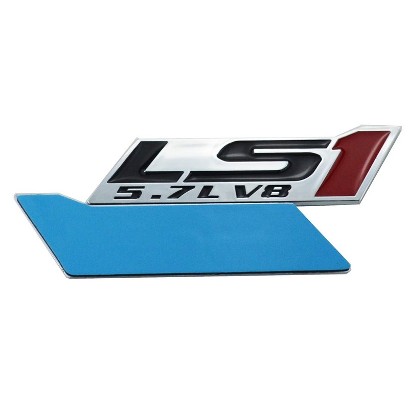 2X LS1 5.7L V8 Fender Emblem Decal Badge Nameplate Letter