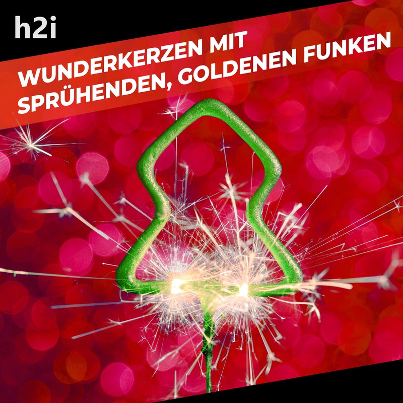 h2i Tree & Star Sparklers | Pack of 20 |