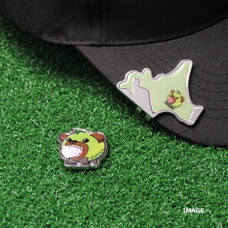 Hokushin Trading Melon Bear Golf Marker MK0386