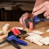 WORKPRO 6" Mini Bar Clamps for Woodworking, One-Handed Clamp/Spreader, Light-Duty