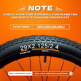 2-Pack 29" Bike Tubes 28/29x2.125/2.40 Self-Sealing Bicycle Inner Tubes with 32mm Schrader Valve for Gravel Bikes, Folding Bikes, Road Bikes & Mountain Bikes