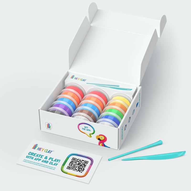HEY CLAY Birds Set - Colourful Modeling Air Dry Clay