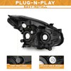 WEELMOTO headlight for 2008-2013 Nissan Rogue /2014-2015 Select,Black Housing Amber