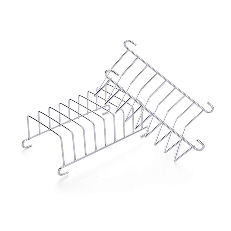 HEMOTON 2pcs Toast Stand Bread Holder Stainless Steel Serving Toast