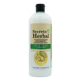 Kit Shampoo y Acondicionador Anticaída Secreto Herbal 1L c/u Cola de Caballo, Romero y Jalea Real Crecimiento Capilar Fortalece y Reduce la Caída Todo