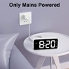 HOMVILLA Digital Alarm Clock with Adapter, 2 Alarms, USB Charging