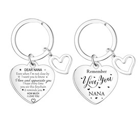 Nfyxcaz Grandma Gifts Nana Keychain Gifts from Granddaughter Grandson Mother’s Day Gifts Nana Christmas Birthday Gifts I Love You Grandma Gifts (Nana Keychain)