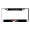 Rottweiler Face Chrome License Plate Frame