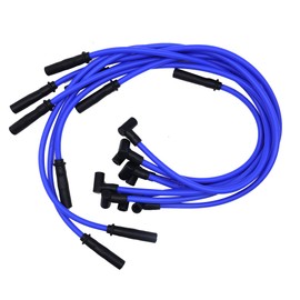 OXCANO 9 PCS 10.5mm High Performance Spark Plug Wires Set Compatible with SBC HEI BBC Chevy 350 383 454 Electronic