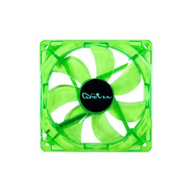 APEVIA CF12SL-UGN 120mm 4pin Molex + 3pin Motherboard Silent Green LED Case Fan