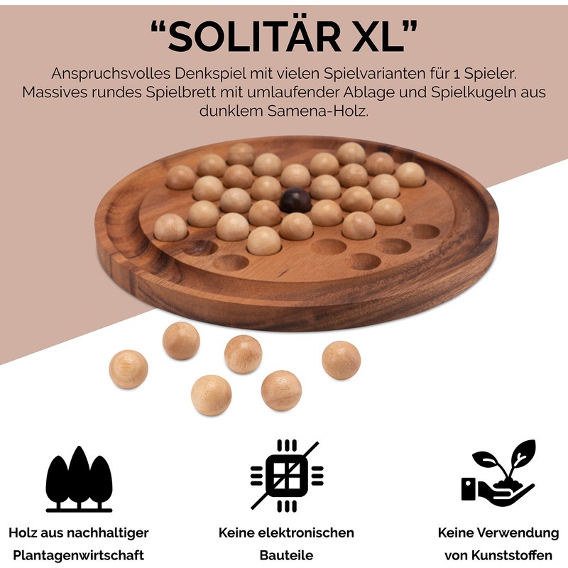 Solitaire Extra Large Round with Balls – 26 cm Diameter