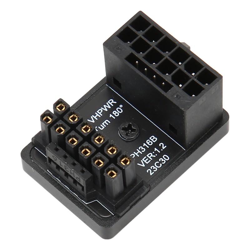 ATX 16Pin Male to 16pin Female 180 Degree Angled Adapter