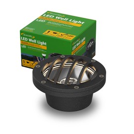 Malibu Low Voltage Well Lights 4W LED Outdoor Landscape Deck Lights 12V Well Light 200Lumen in-Ground Light 2800K Warm White with Connector & Stake for Step Tree Patio Yard Garden 1Pack 8401-3500-01
