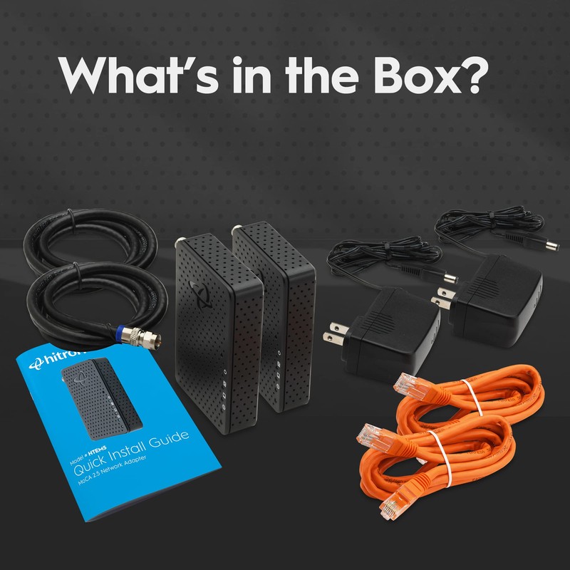 Hitron MoCA 2.5 Adapter for Ethernet Over Coax | 2.5