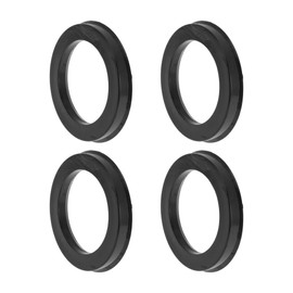 X AUTOHAUX 84.1mm to 60.1mm Car Wheel Hub Centric Rings Black Polycarbonate Wheels Center Shaft Shock Absorbing Hubrings 4 Pcs