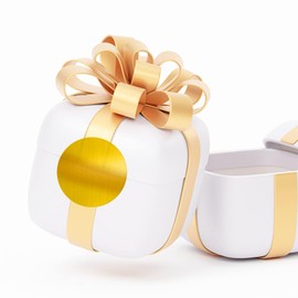 Gold Round Stickers 1 Inch Circle Labels Color Coding Glitter Sparkle Dot Sticker Waterproof Removable Roll of 500