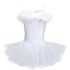 TAIKMD Kids Girls Sequined Beads Leotards Skirt Ballet Tutu Dress
