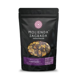 Molienda Sagrada, Té Luna Canela, Infusión de Té Negro en Hoja, Manzana, Hibisco y Un Toque Especiado de Canela, 150 gramos