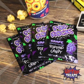 Grape POP ROCKS® Candy | Includes 4 Individual Packs of Grape Flavored Mini Rock Popping Candies