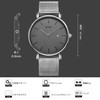 BUREI Men's Watch Simple Waterproof Analog Popular Watch Brand Stylish